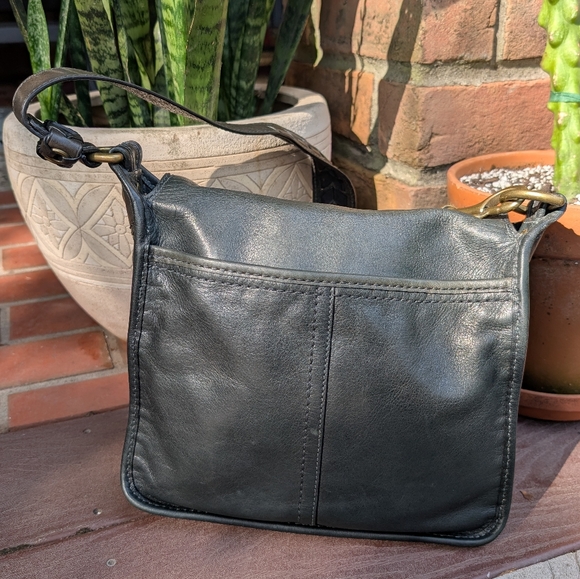 Vintage Coach Bleeker Large Flap Tattersall Satchel Bag Purse Bottle Green 11419 - Picture 5 of 16